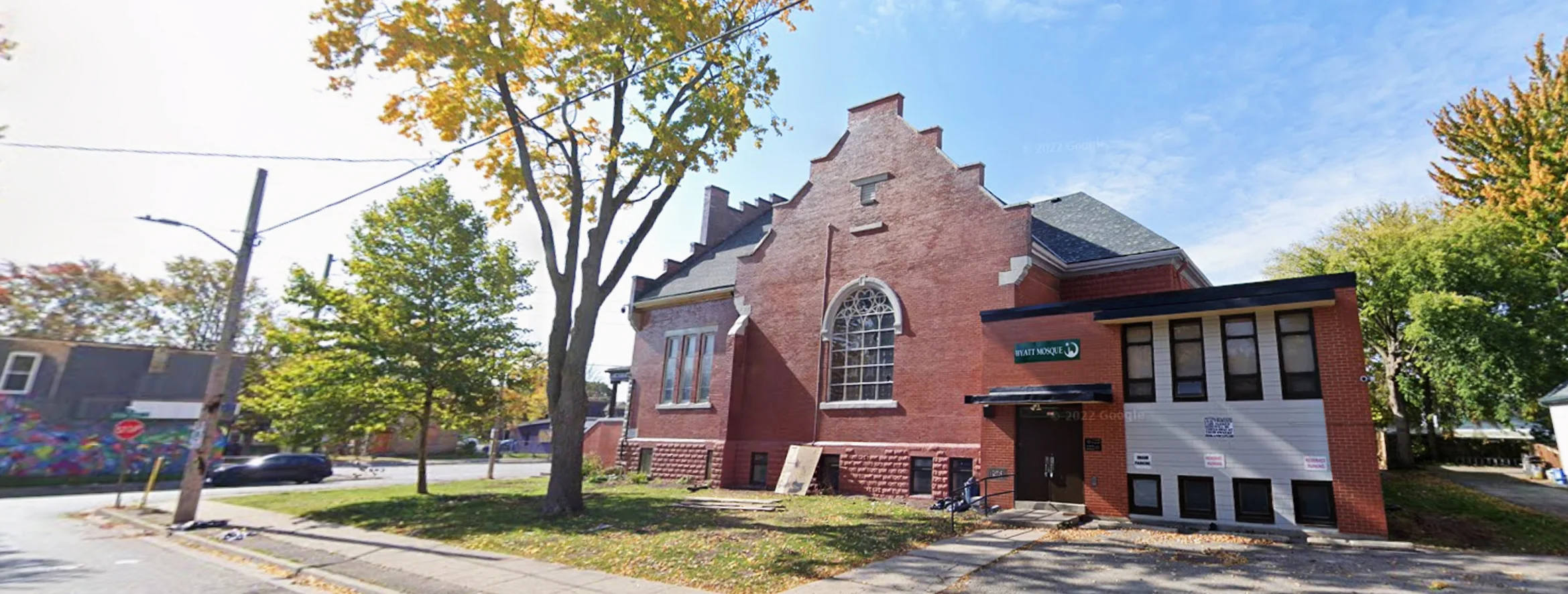 Exterior view of Hyatt Mosque & Centre  London building